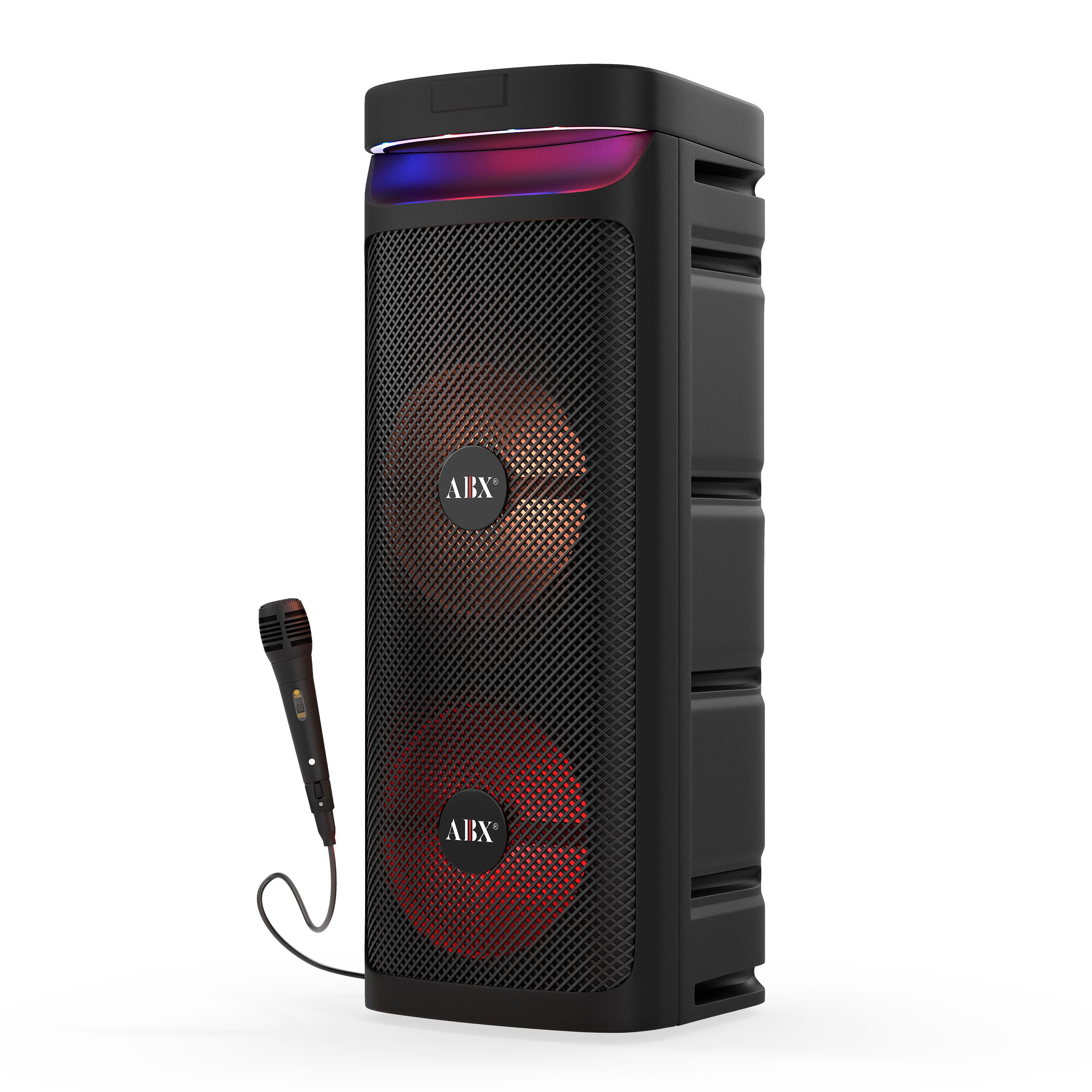Party Speaker Dual 10” PA Speaker with Light Show