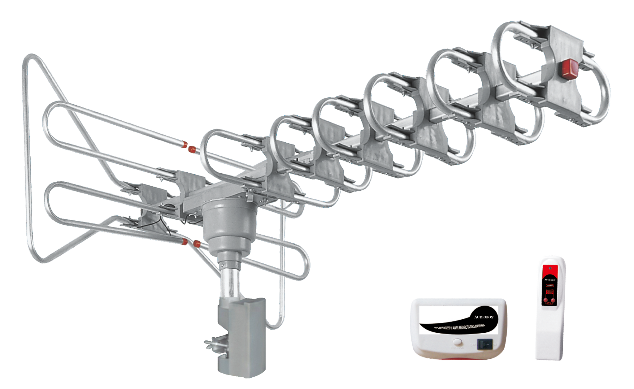 Audiobox ANT-500 Indoor/Outdoor HDTV Antenna, 4K Ready, 360° Signal Re