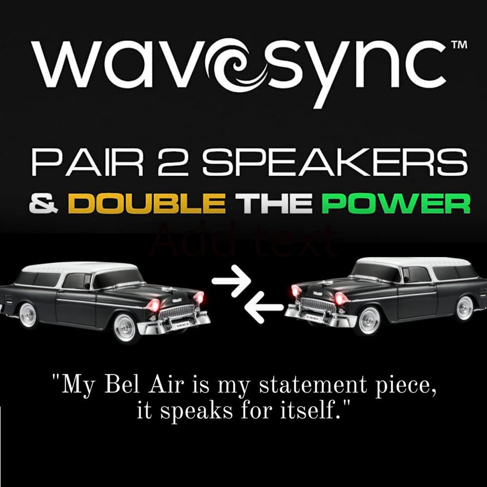 TRK-5500BT Retro Ride™ 1955 Bluetooth Car Speaker SoundRides