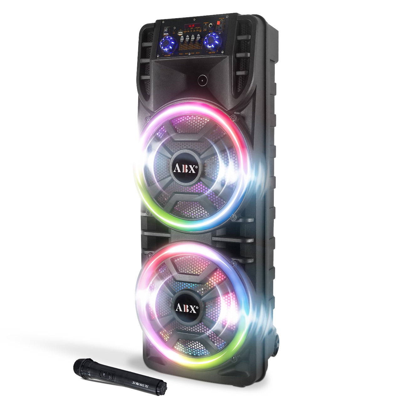 ABX-214R Dual 12" PA Speaker with RGB Party Lights