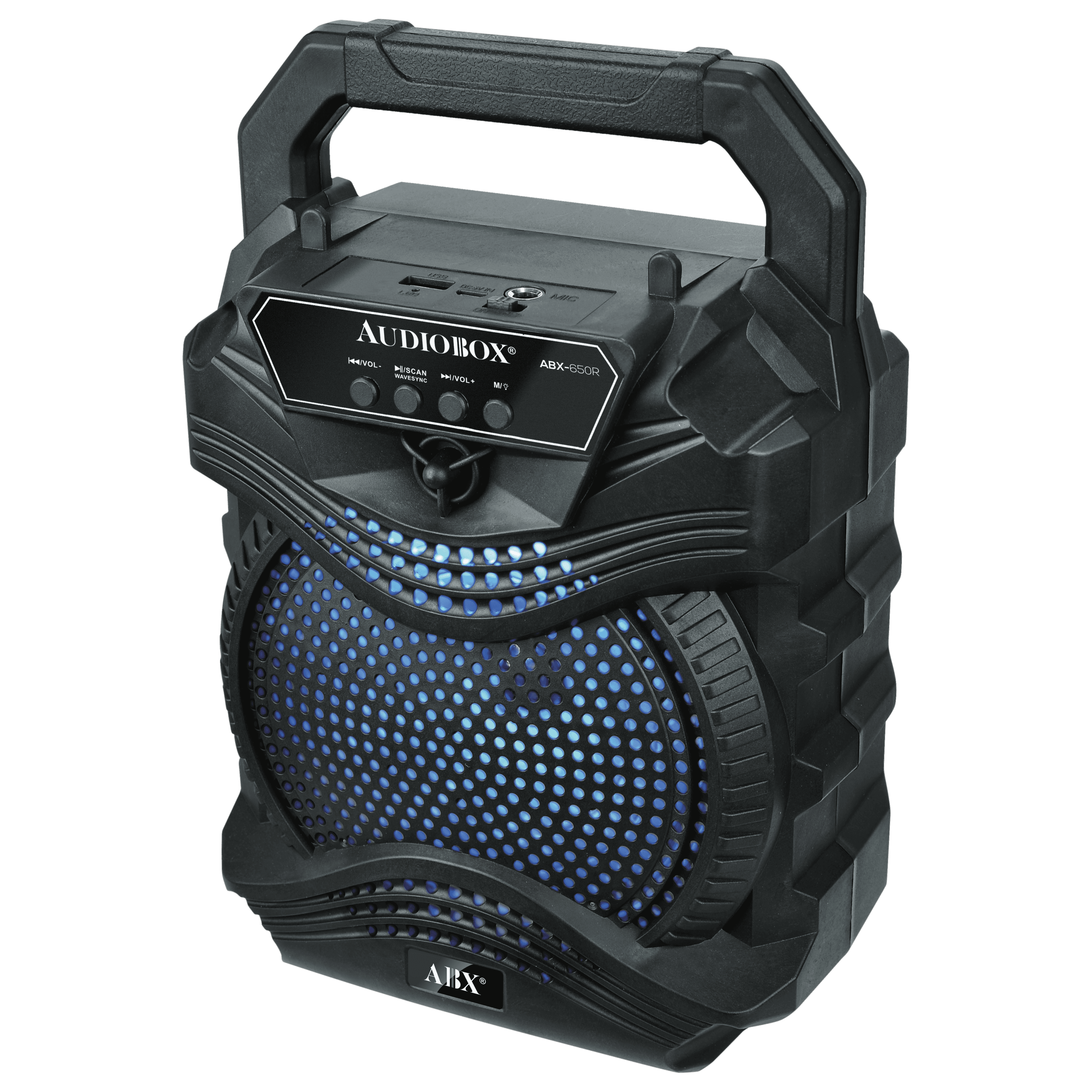 ABX-650R 6.5” Portable PA Karaoke Speaker with Wired Microphone