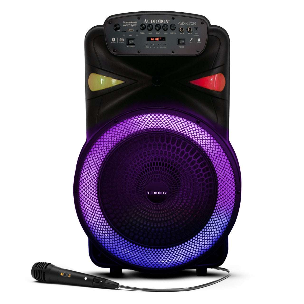 ABX-170R Portable 15” PA Speaker with Party Lights