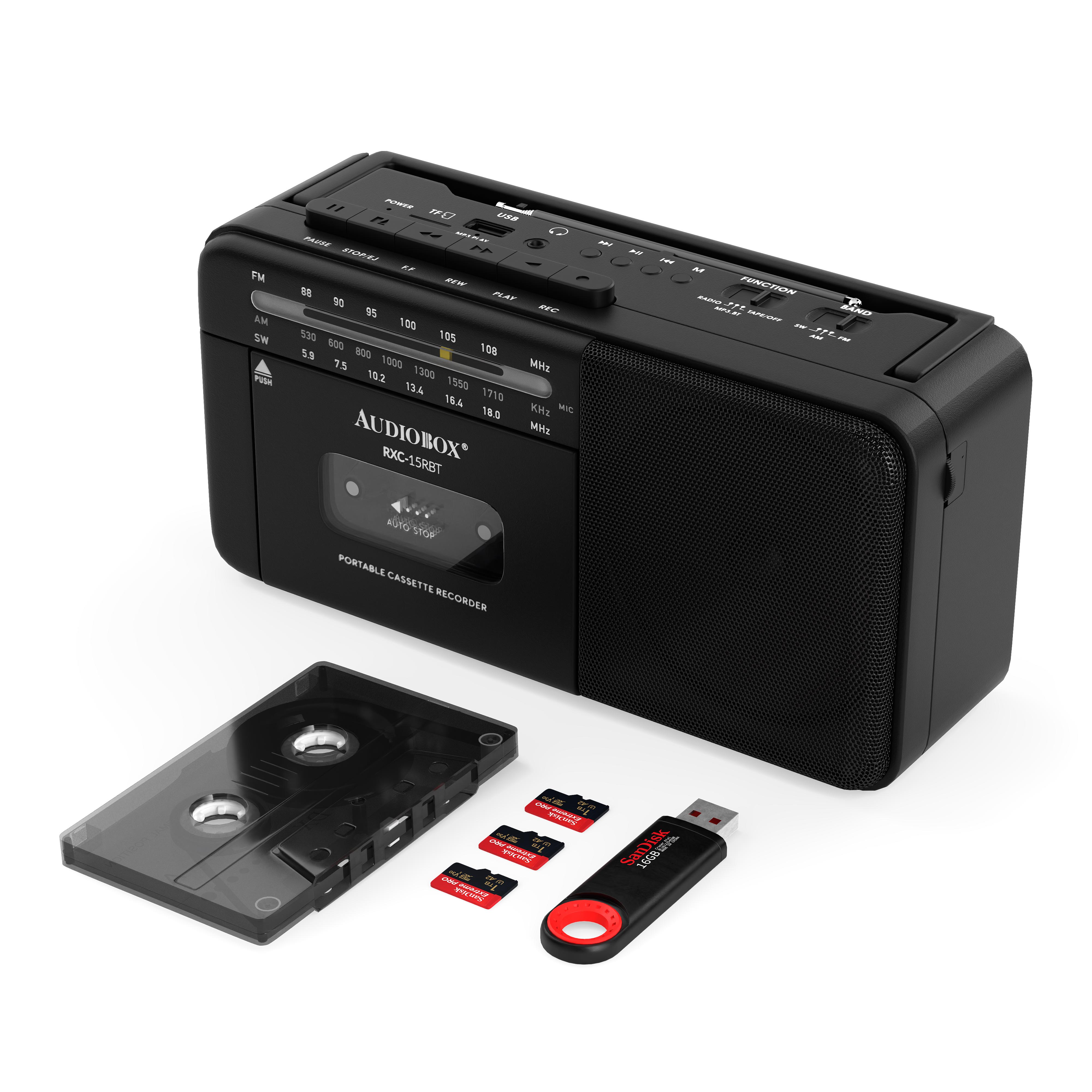 RXC-15BT Rechargeable Multi-Band Cassette Player