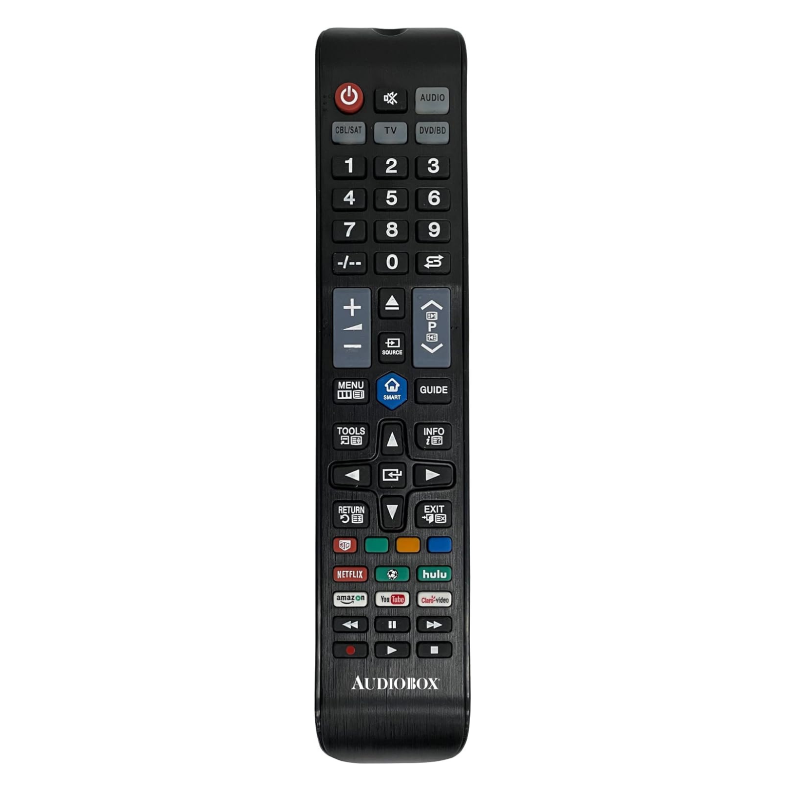 New 10-in-1 Universal Smart Remote Control for Smart TVs, Roku, DVD Players, Amplifiers - Dedicated App Buttons for Netflix, Hulu, and YouTube