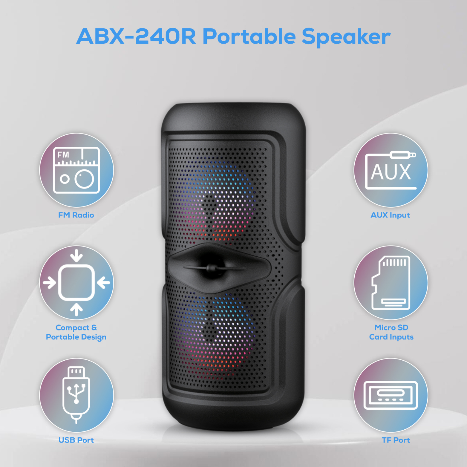 ABX-240R PORTABLE SPEAKER